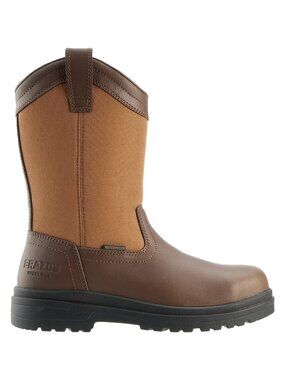 NWOB Brazos Ryker Steel Toe Work Boots Men Size 9 D Brown Leather Waterproof